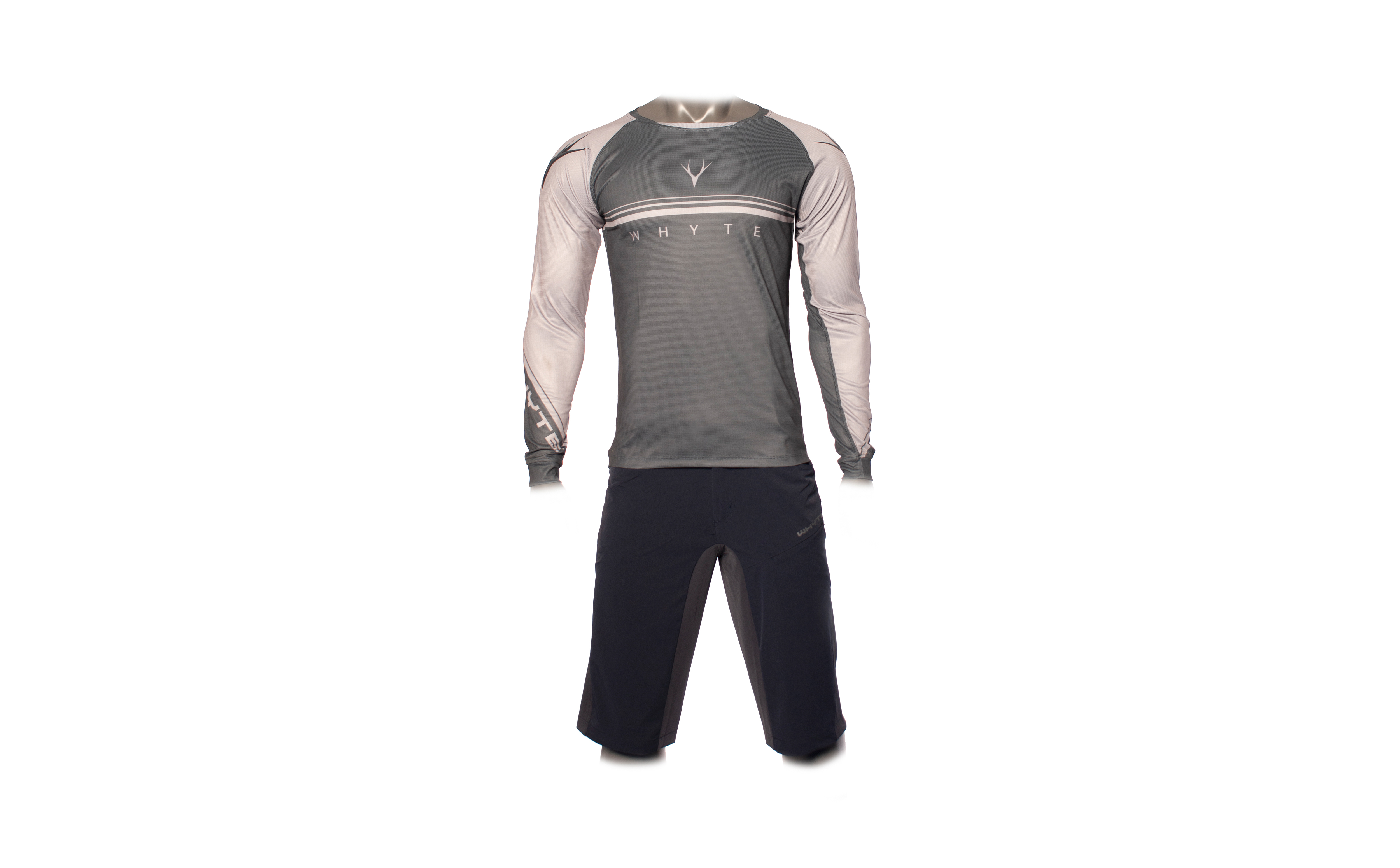 Trail MTB Long Sleeve Jersey Grey | CLOTHING | Whyte Bikes